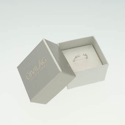 Fehér arany gyűrű 53-as méret (B35017_3I)